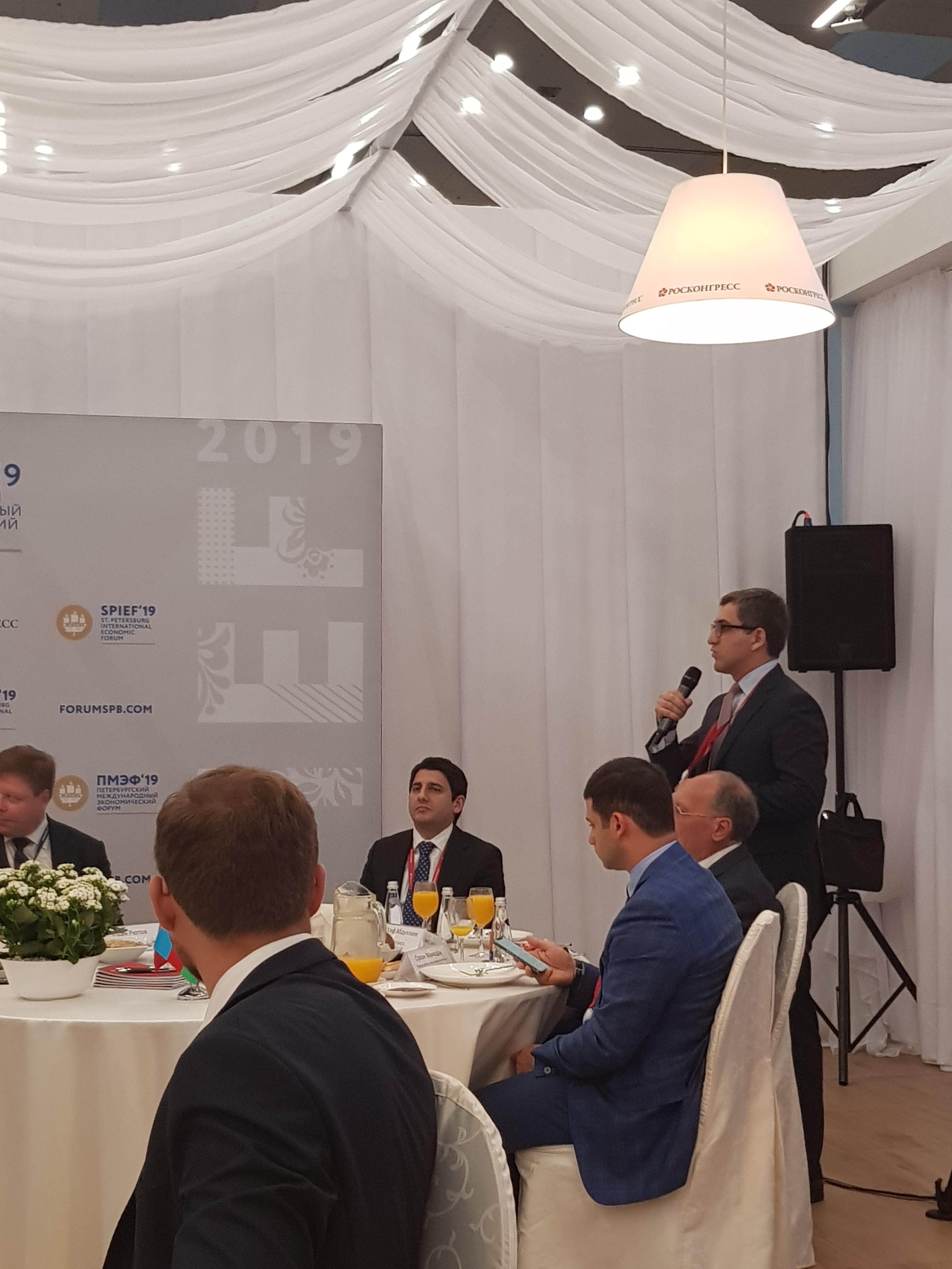 На ПМЭФ-2019 прошел Российско-Азербайджанский бизнес-диалог